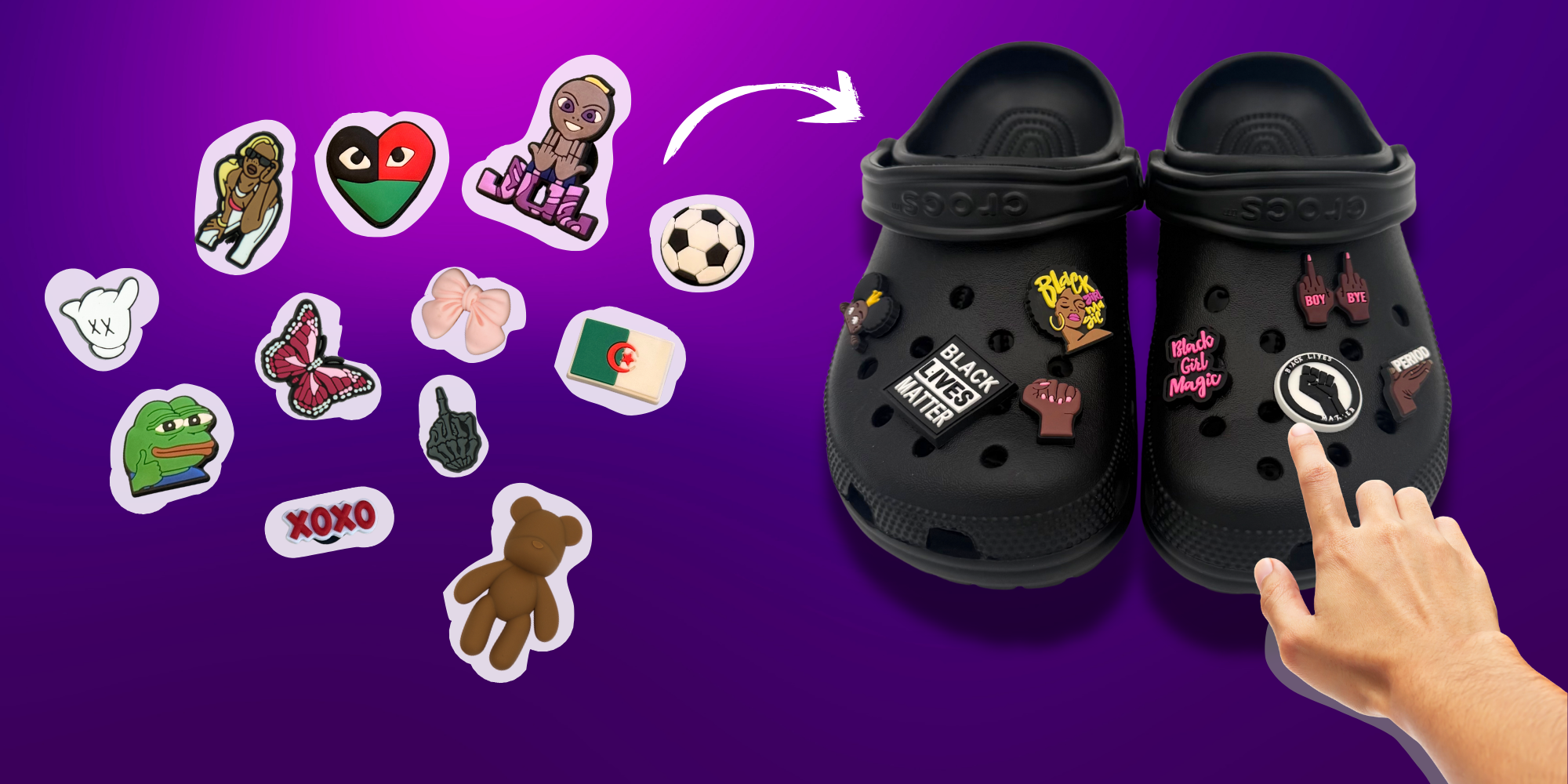 Fini les sabots crocs basiques ! Place aux modèles 100% customisées