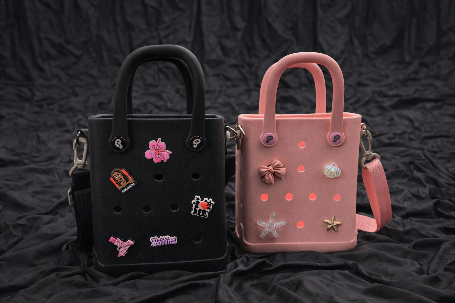 Sac personnalisable à pin’s : crée ton sac unique avec des charms et accessoires custom
