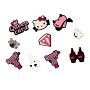 10er-Pack Charms für Clogs – Chefin