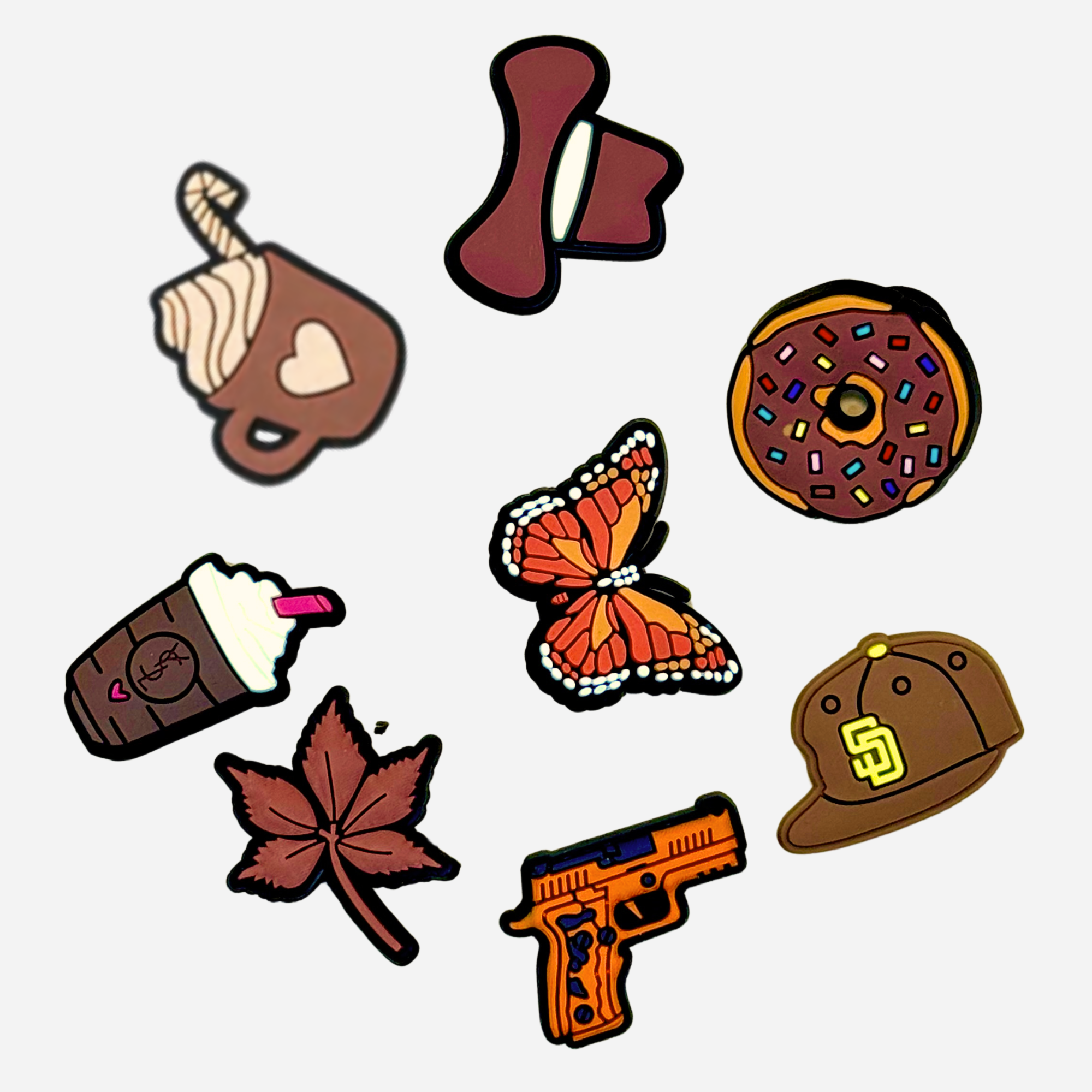 Charm für Clogs – Braun