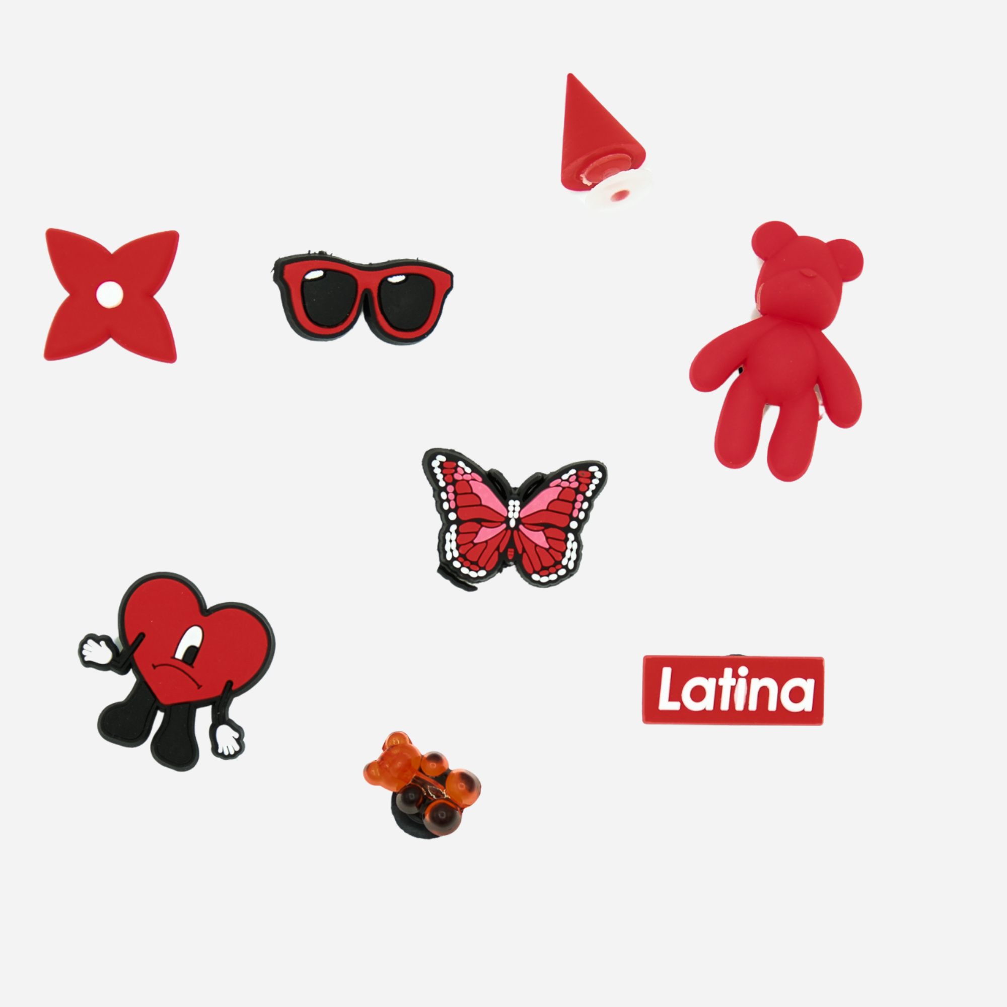 Charm für Clogs - Rot 3