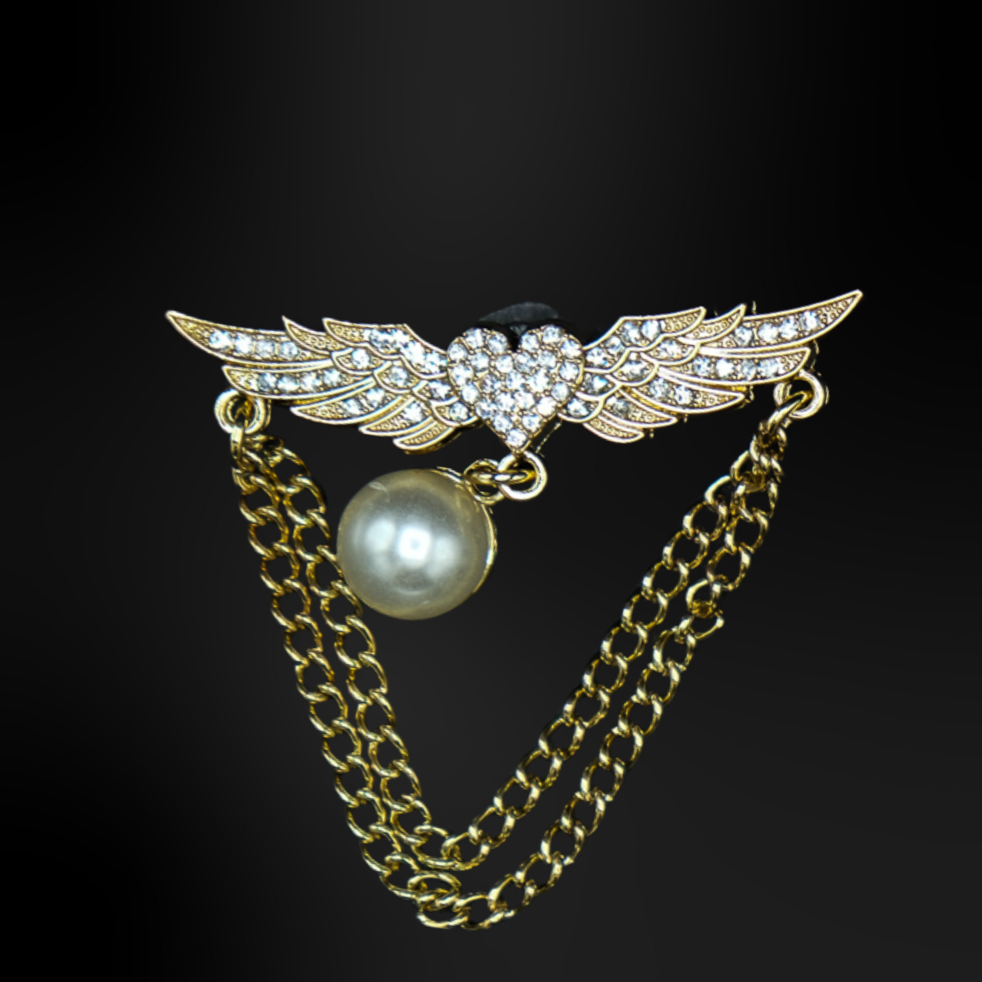 Goldene Metallic-Clognadeln - 1