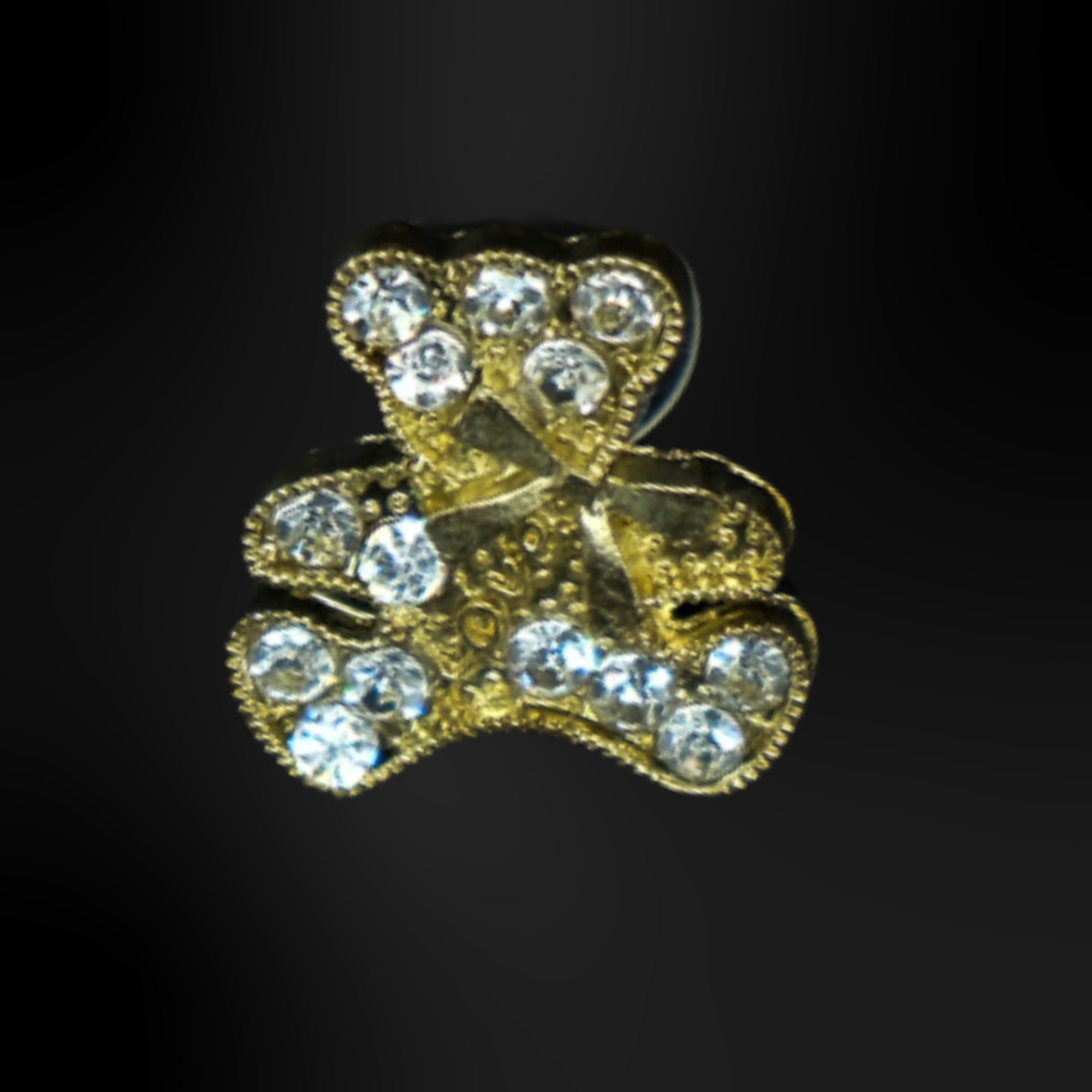 Goldene Metallic-Clognadeln - 1