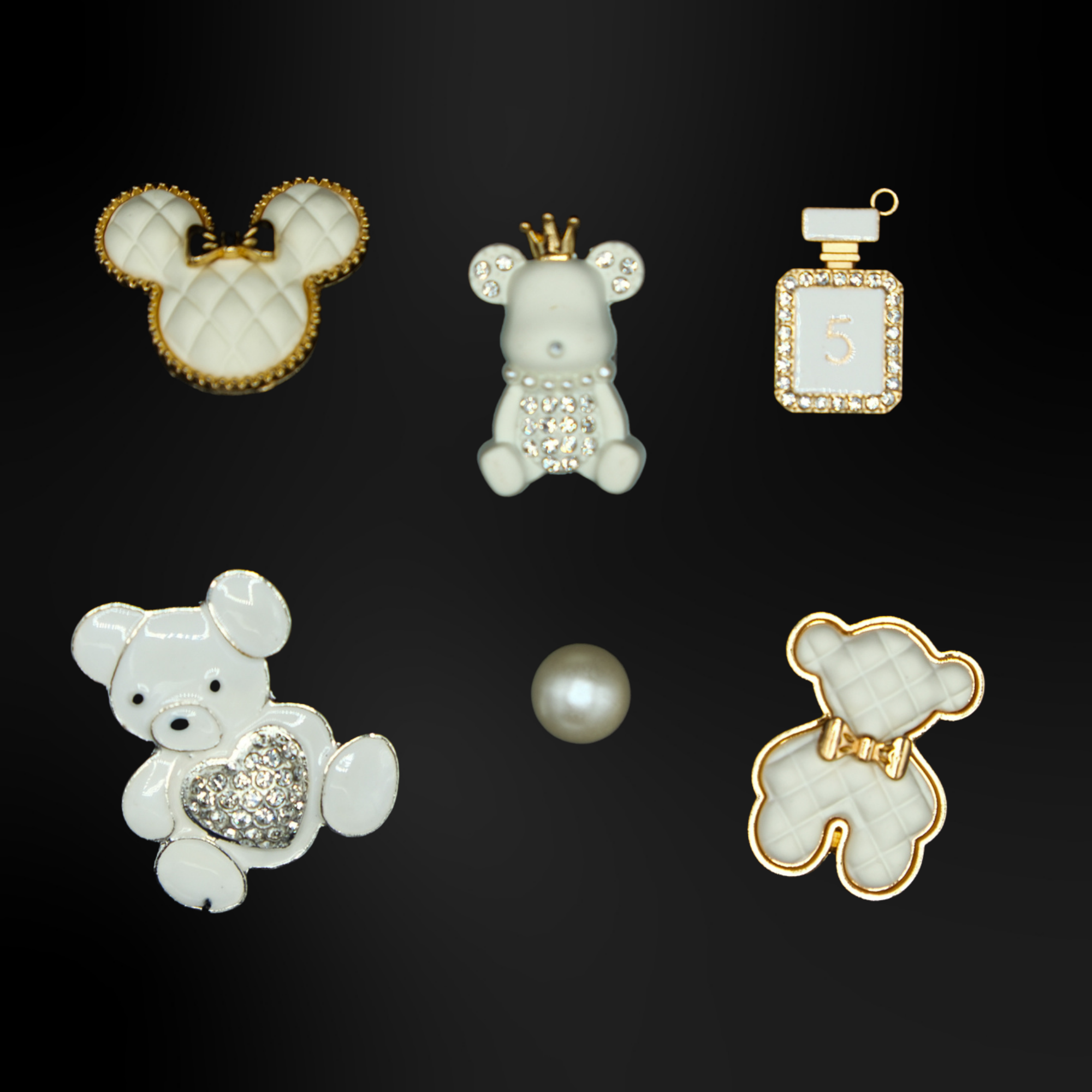 Clognadeln – Weißmetallic