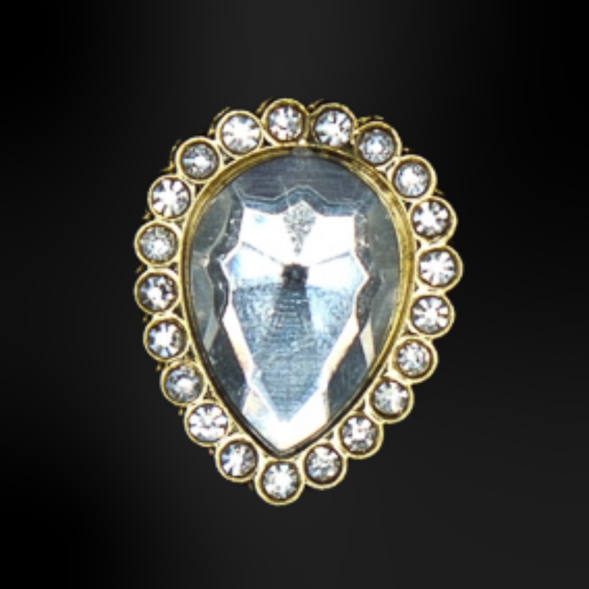 Silbermetallische Clog-Pins