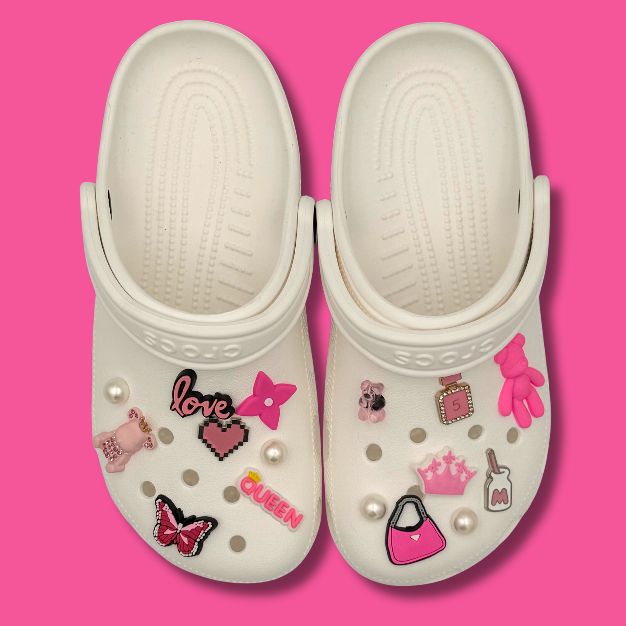Pink Queen Clogs