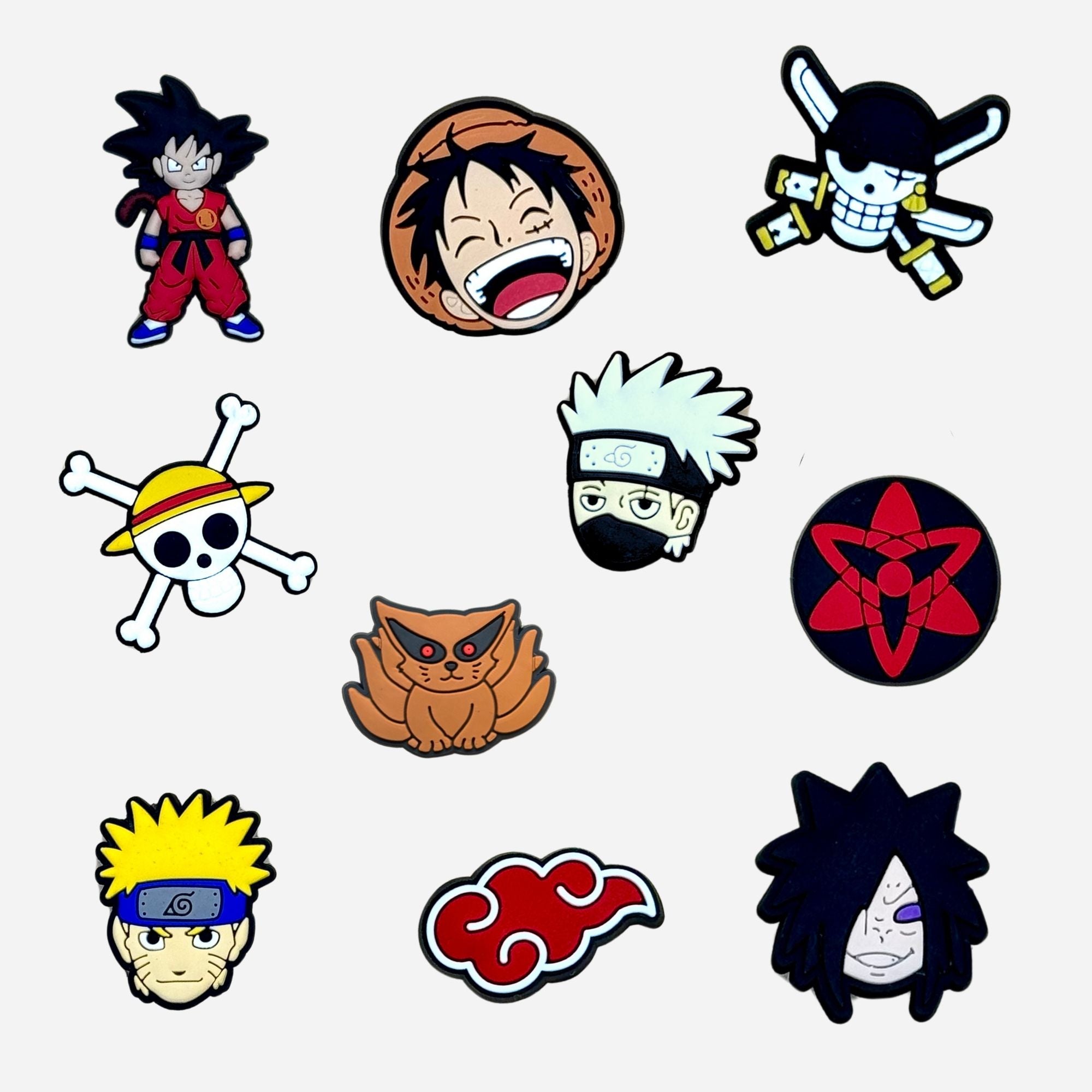 Charms für Clogs – One Piece und Naruto