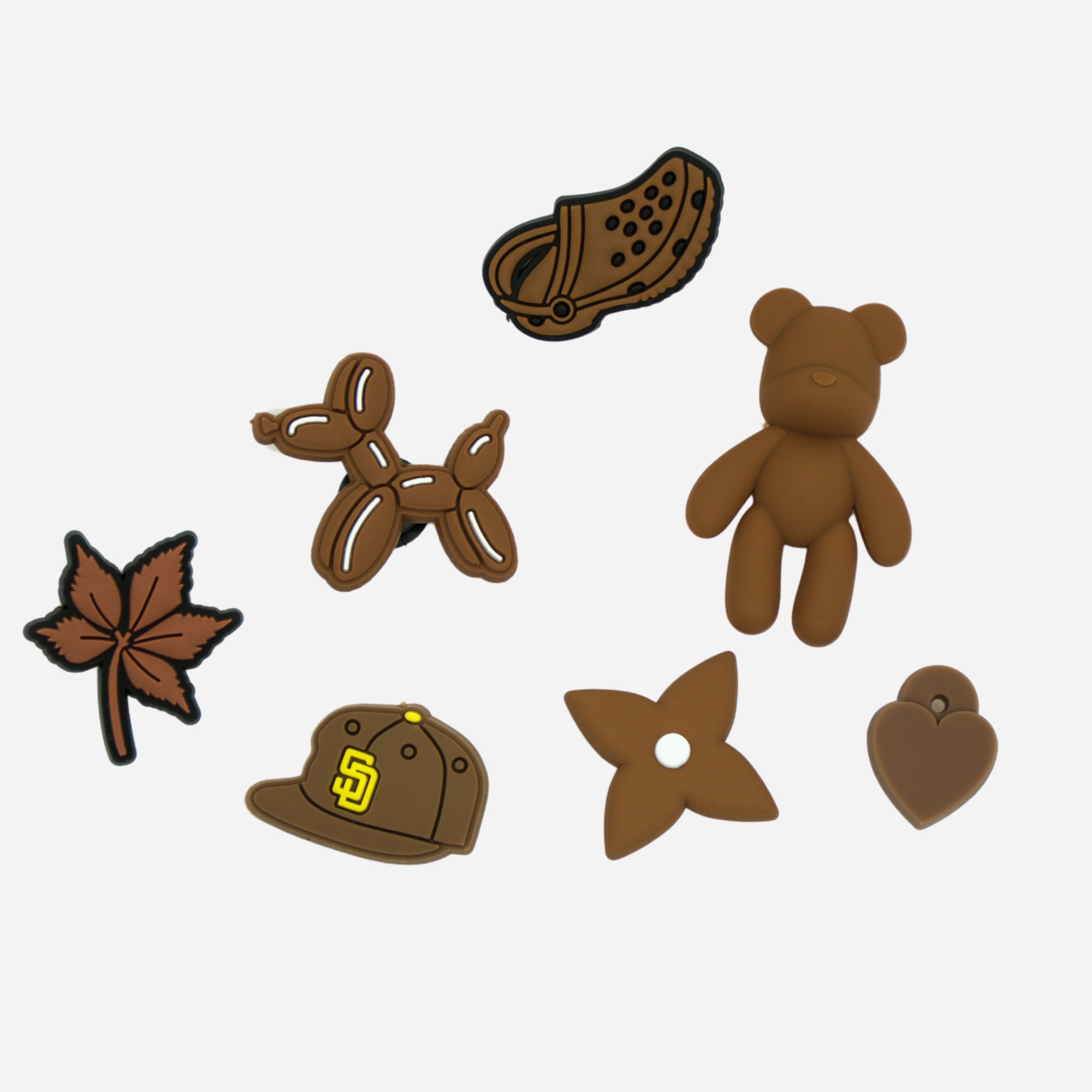 Charm für Clogs - Braun 2