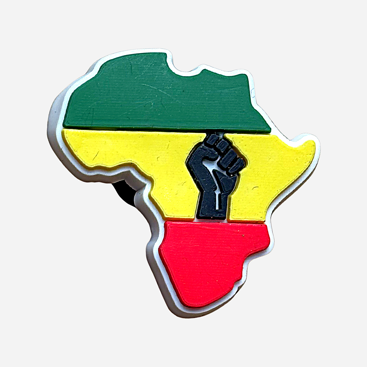 Charm für Clogs – Afrikanische Flagge