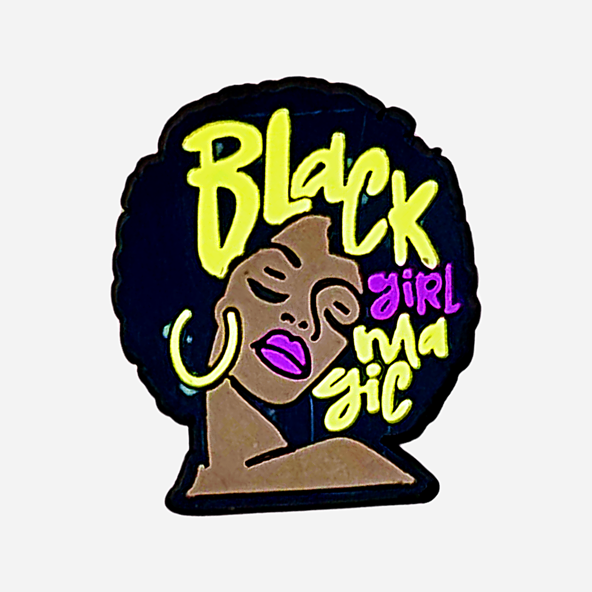 Charms für Clogs – Black Power Girl