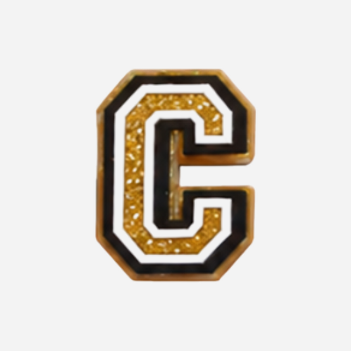 Charm für Clogs – Goldene Buchstaben