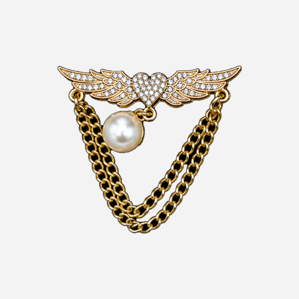 Goldene Metallic-Clognadeln - 1