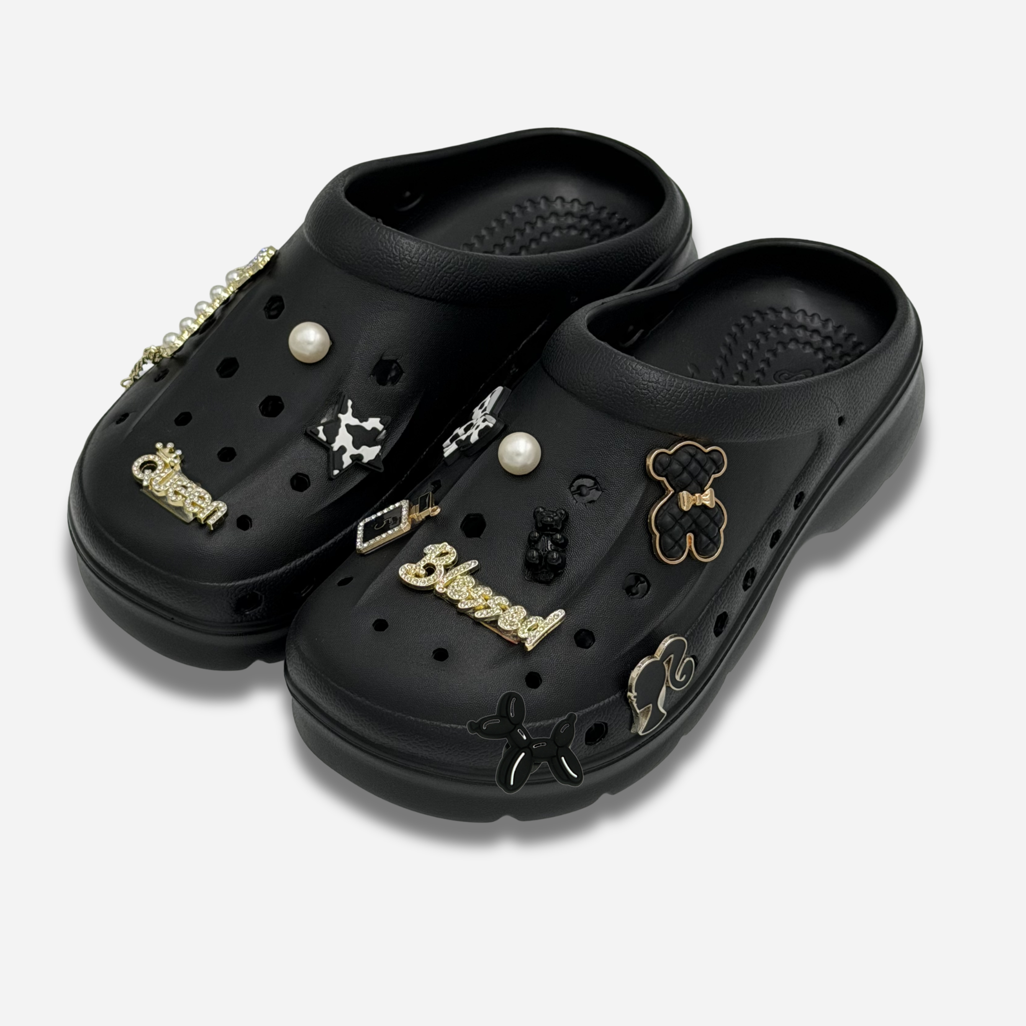 Clogs Hexa Black & Gold