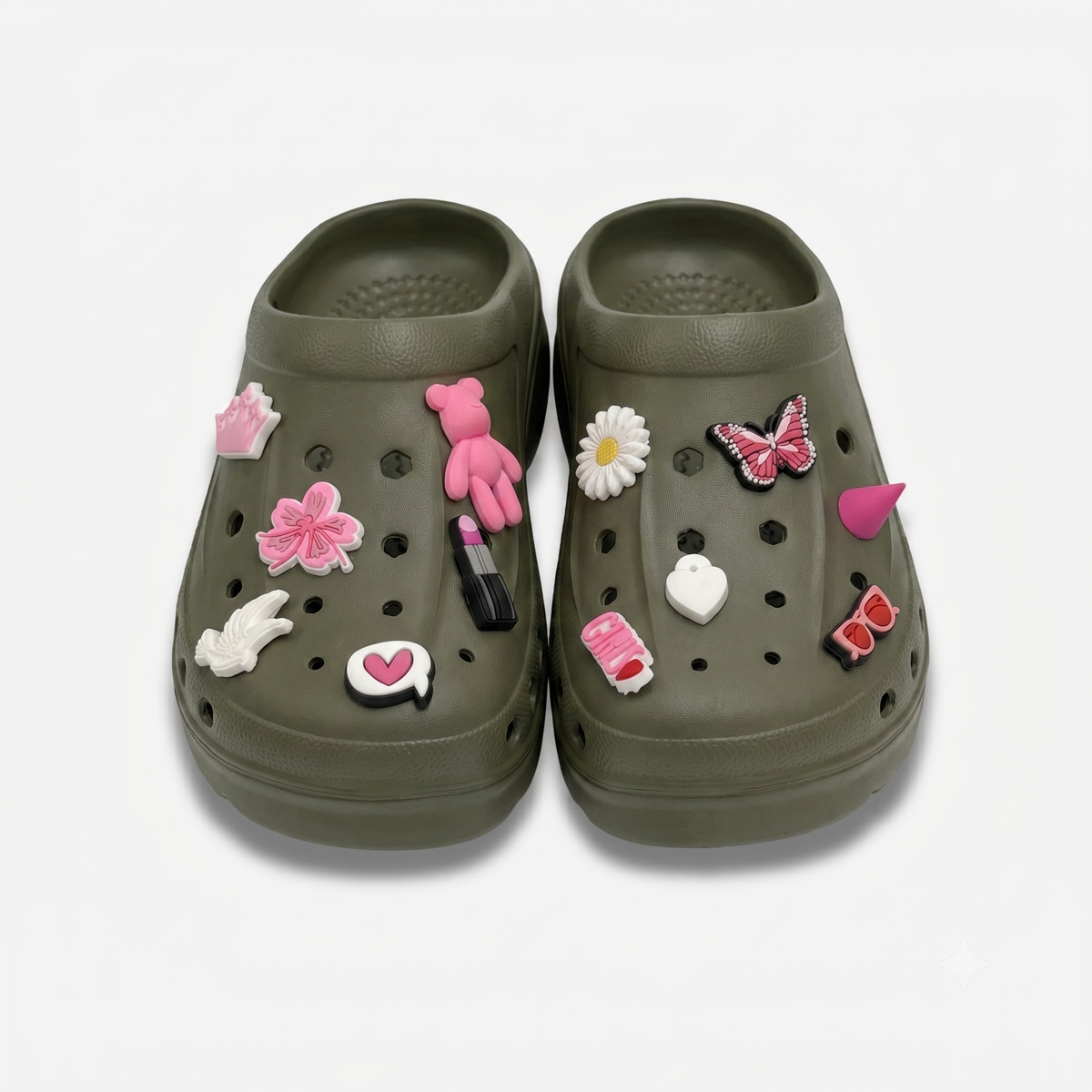 Clogs Hexa Rose & Blanc