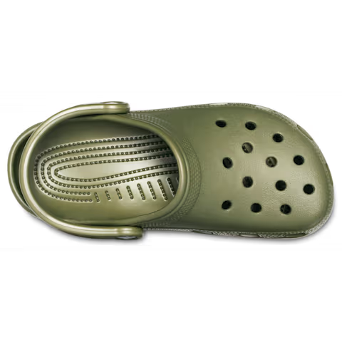 Khakifarbene Crocs-Clogs