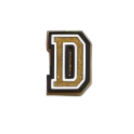 Charm für Clogs – Goldene Buchstaben