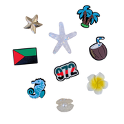 Pack 9 Pin's pour Clogs - Martinique
