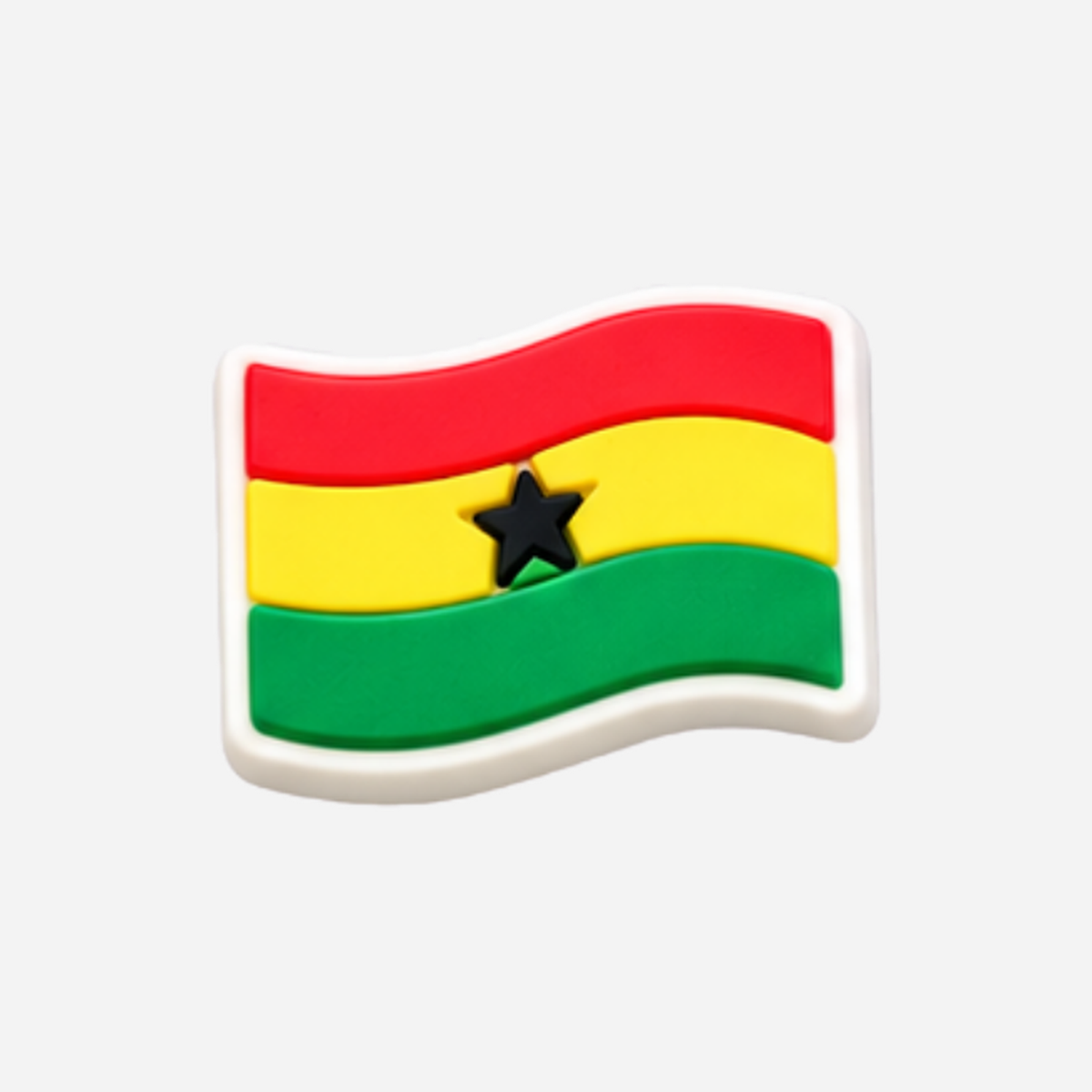 Charm für Clogs – Afrikanische Flagge