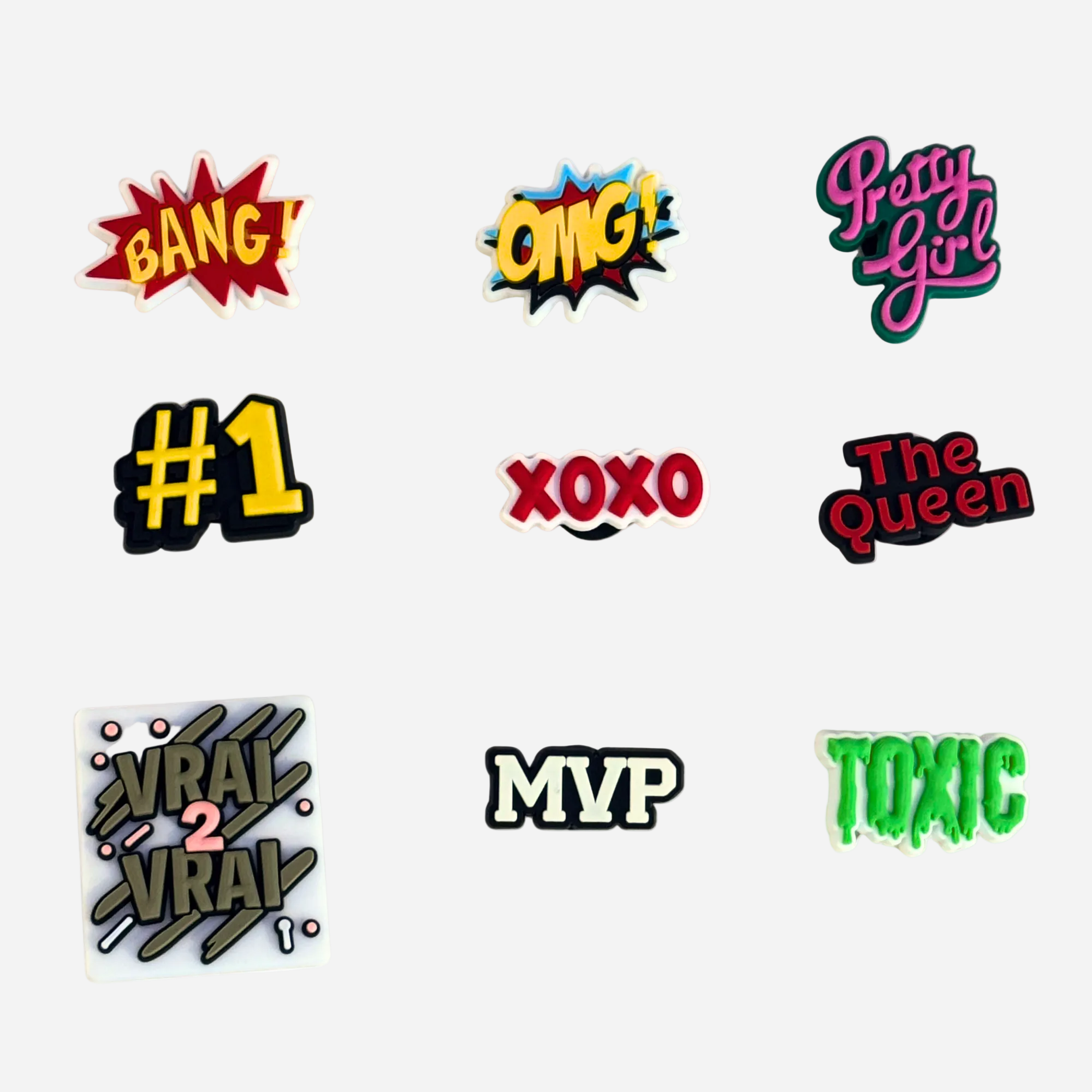 Charms für Clogs - Wörter