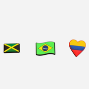 Charm für Clogs – Südamerikanische Flagge