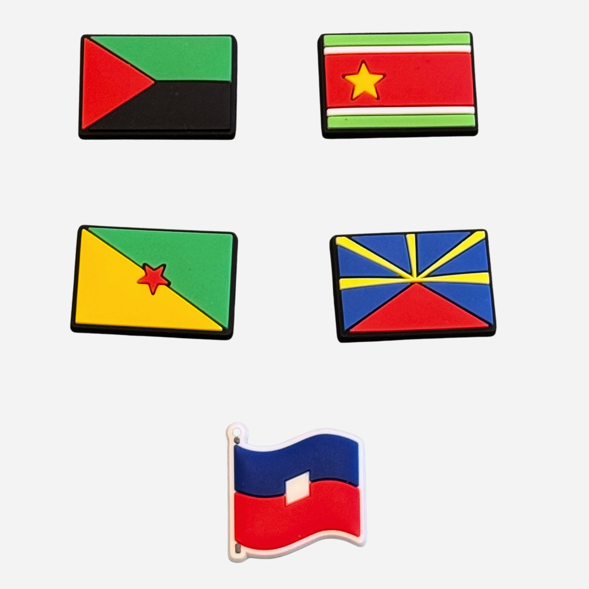 Charm für Clogs – Flagge der französischen Überseegebiete