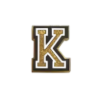 Charm für Clogs – Goldene Buchstaben