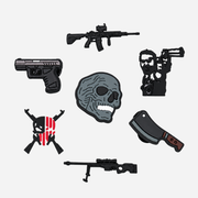 Charms für Clogs - Waffen