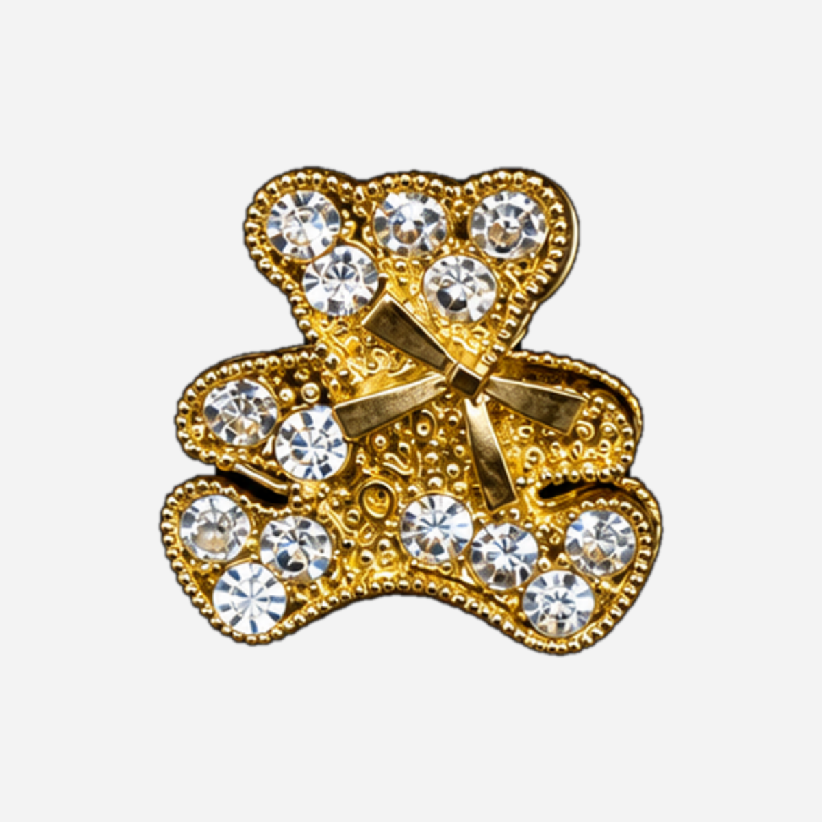 Goldene Metallic-Clognadeln - 1
