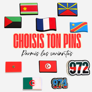 Pin's pour Clogs - Pays, Départements et Indicatifs