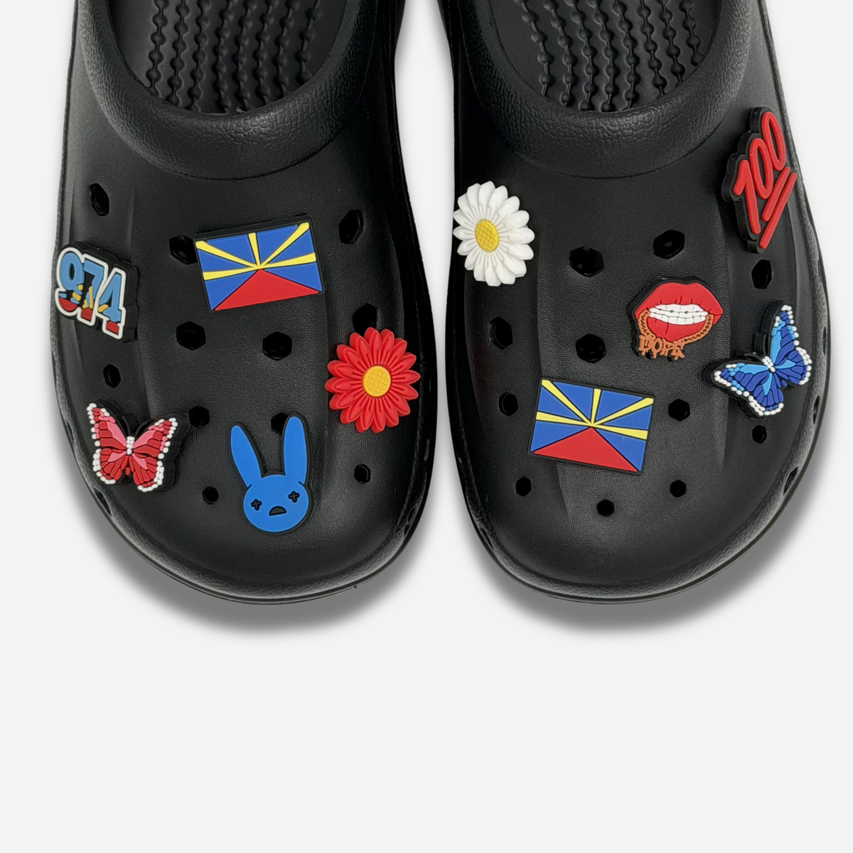12er-Packung Stollennadeln für Clogs - Reunion