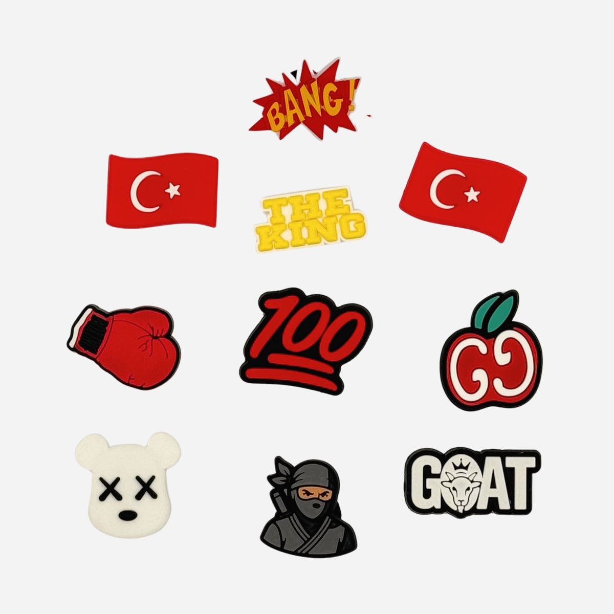 10er-Packung StollenCharms für Clogs - Türkei