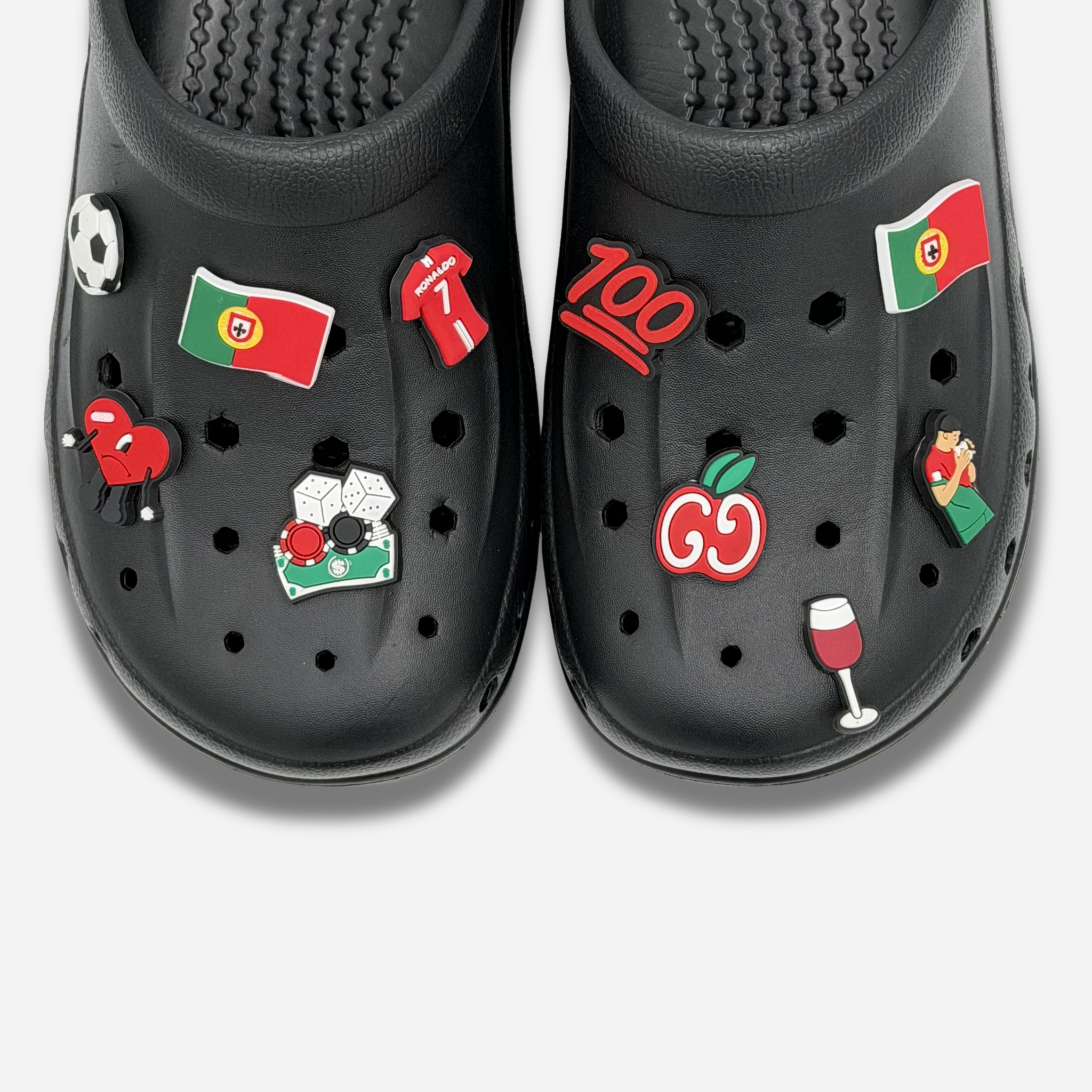 10er-Packung Stollennadeln für Clogs – Portugal