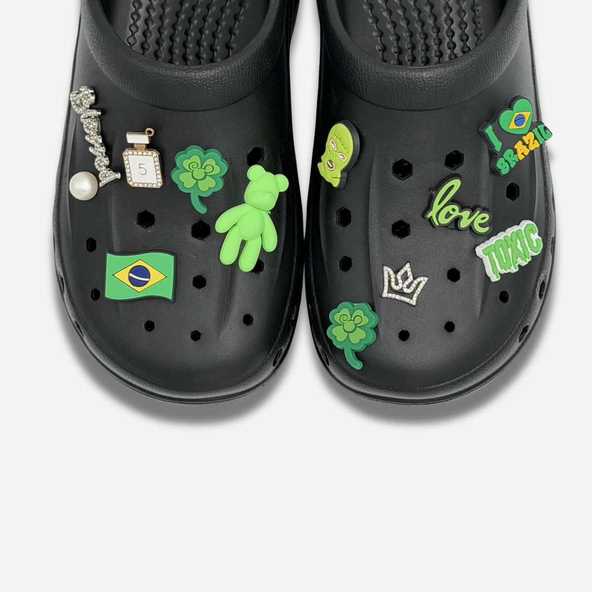 11er-Packung Stollennadeln für Clogs – Glänzendes Brasilien