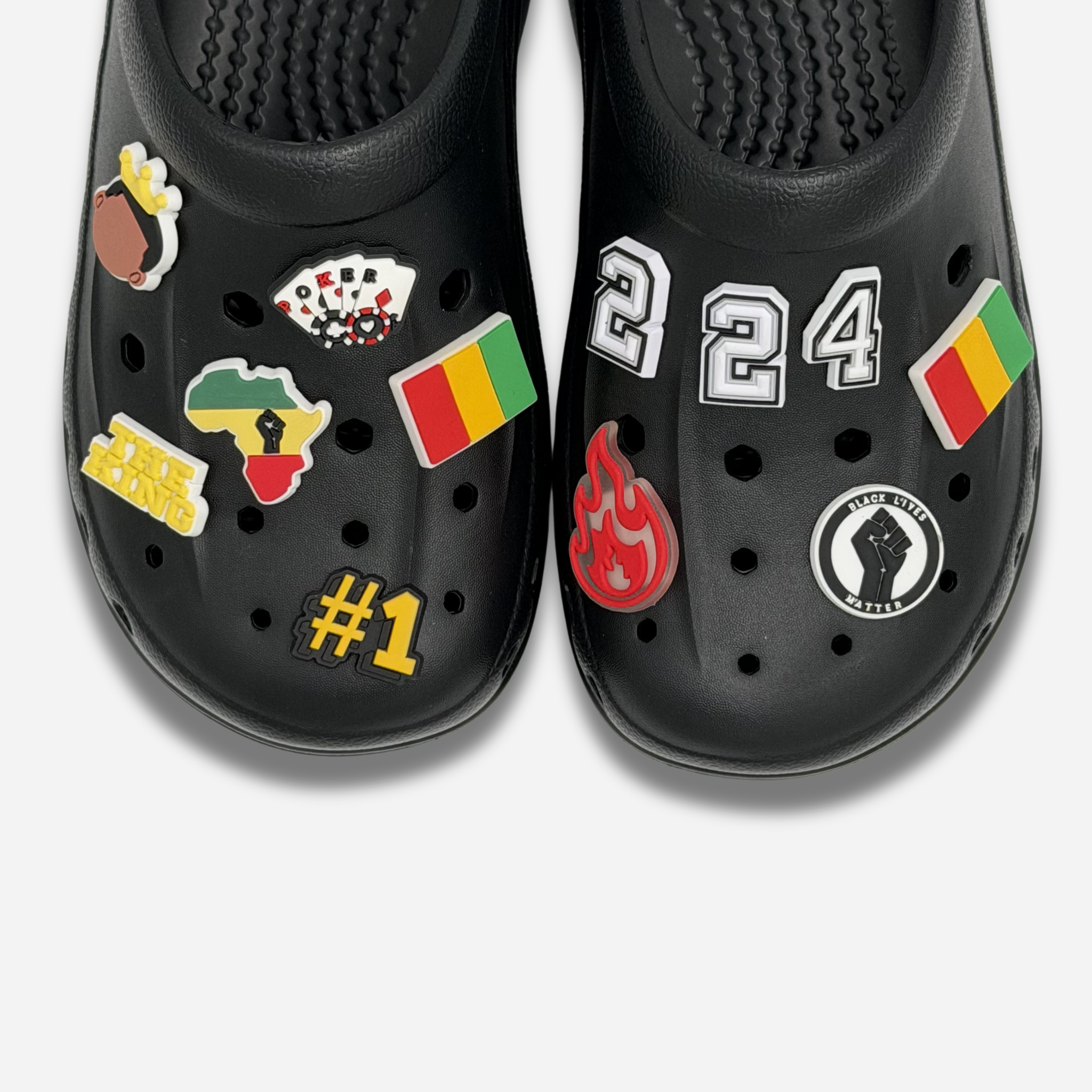 Packung mit 12 StollenCharmsn für Clogs - Guinea