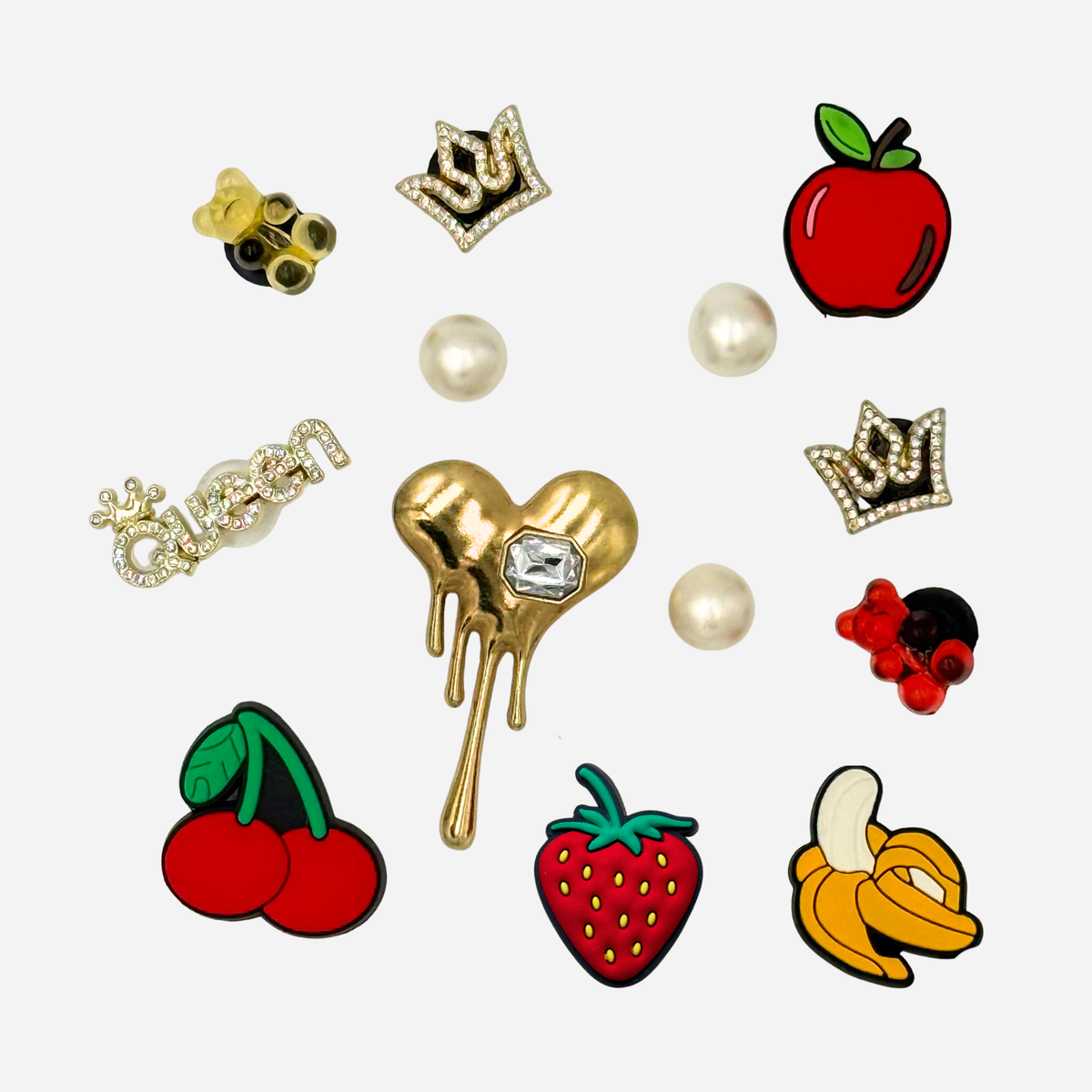 Pack 12 Charms für Clogs – Tutti Frutti