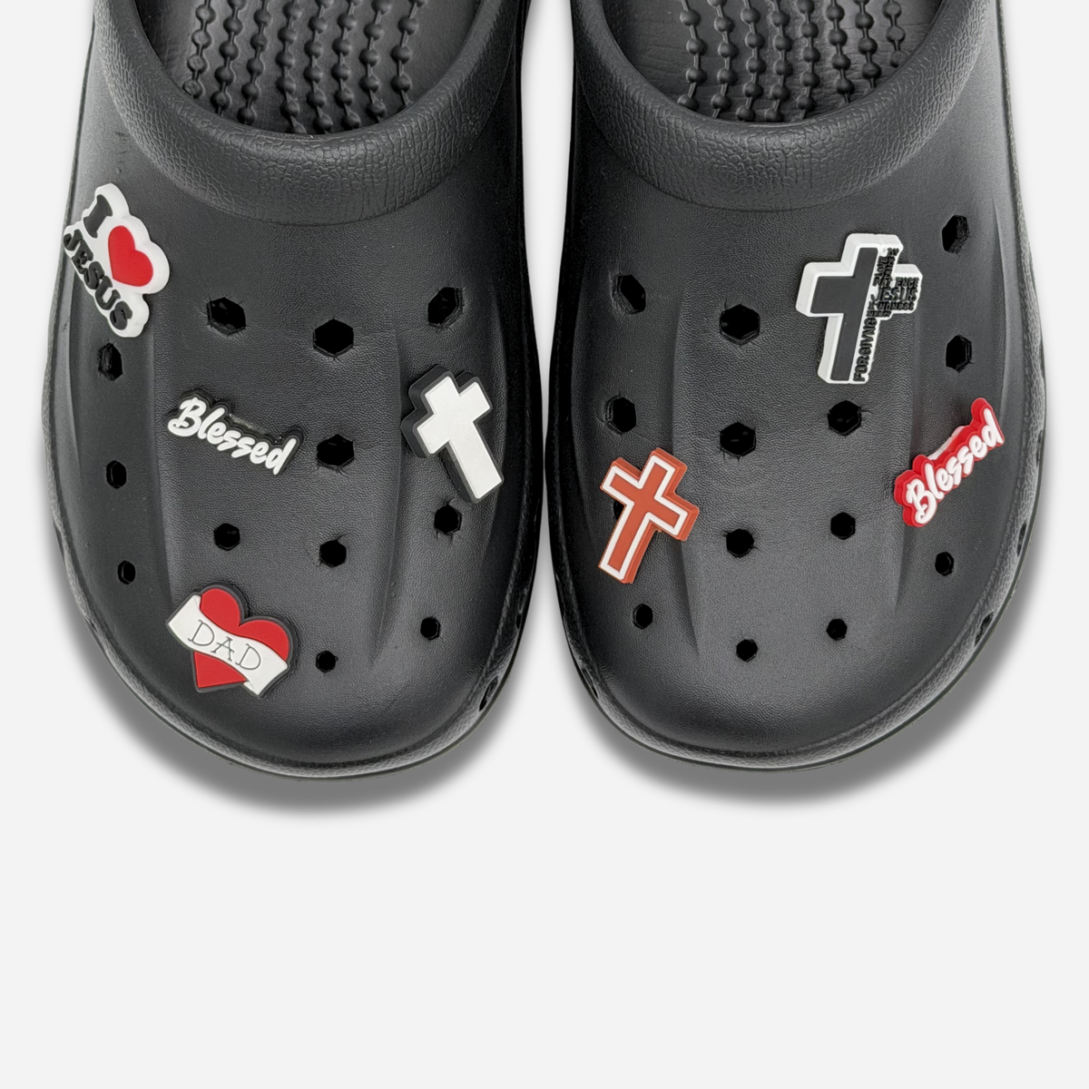 7er-Packung christlicher Clog-Charms