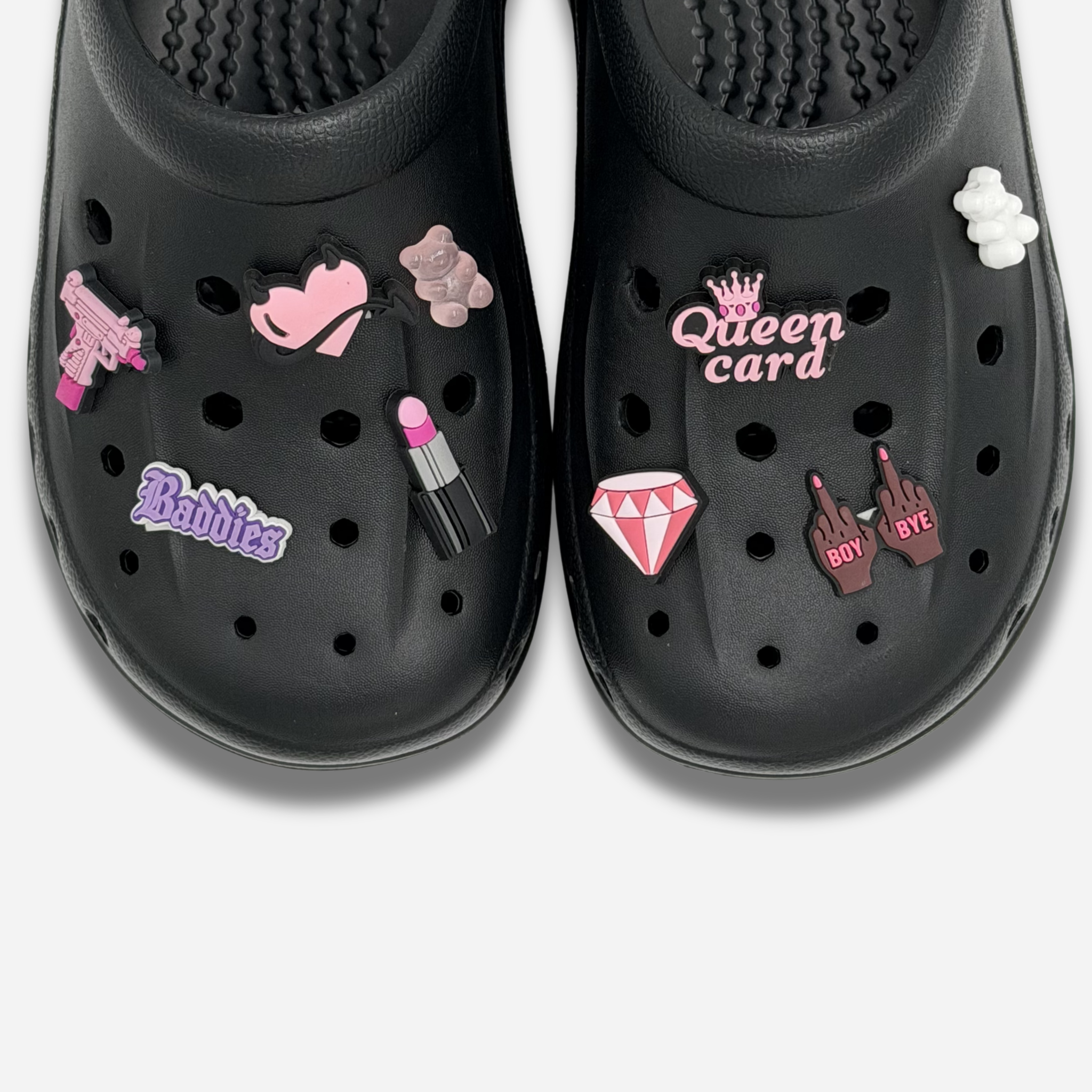 10er-Pack Charms für Clogs – Chefin