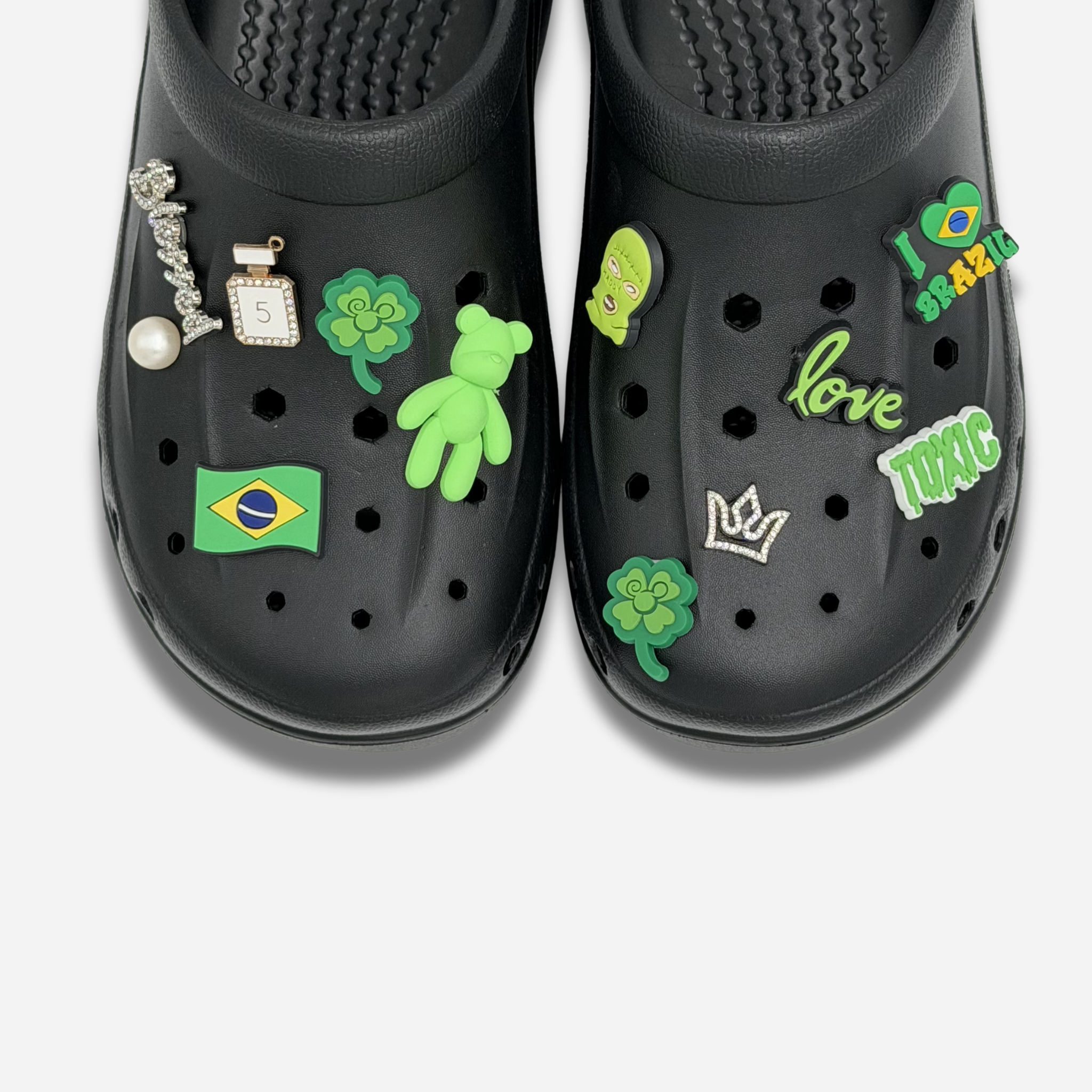 11er-Packung Stollennadeln für Clogs – Glänzendes Brasilien