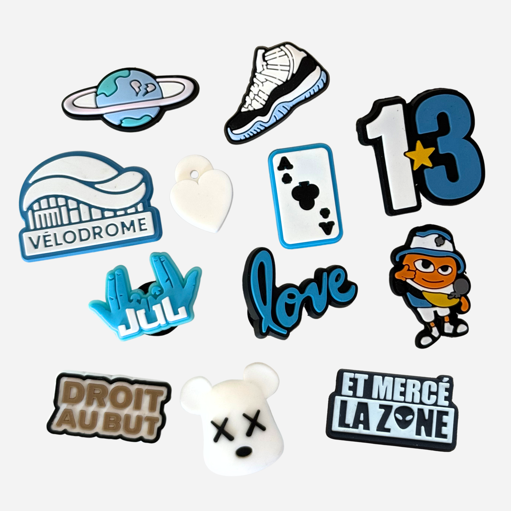 Pack pin's pour Clogs - Marseille Bleu Ciel