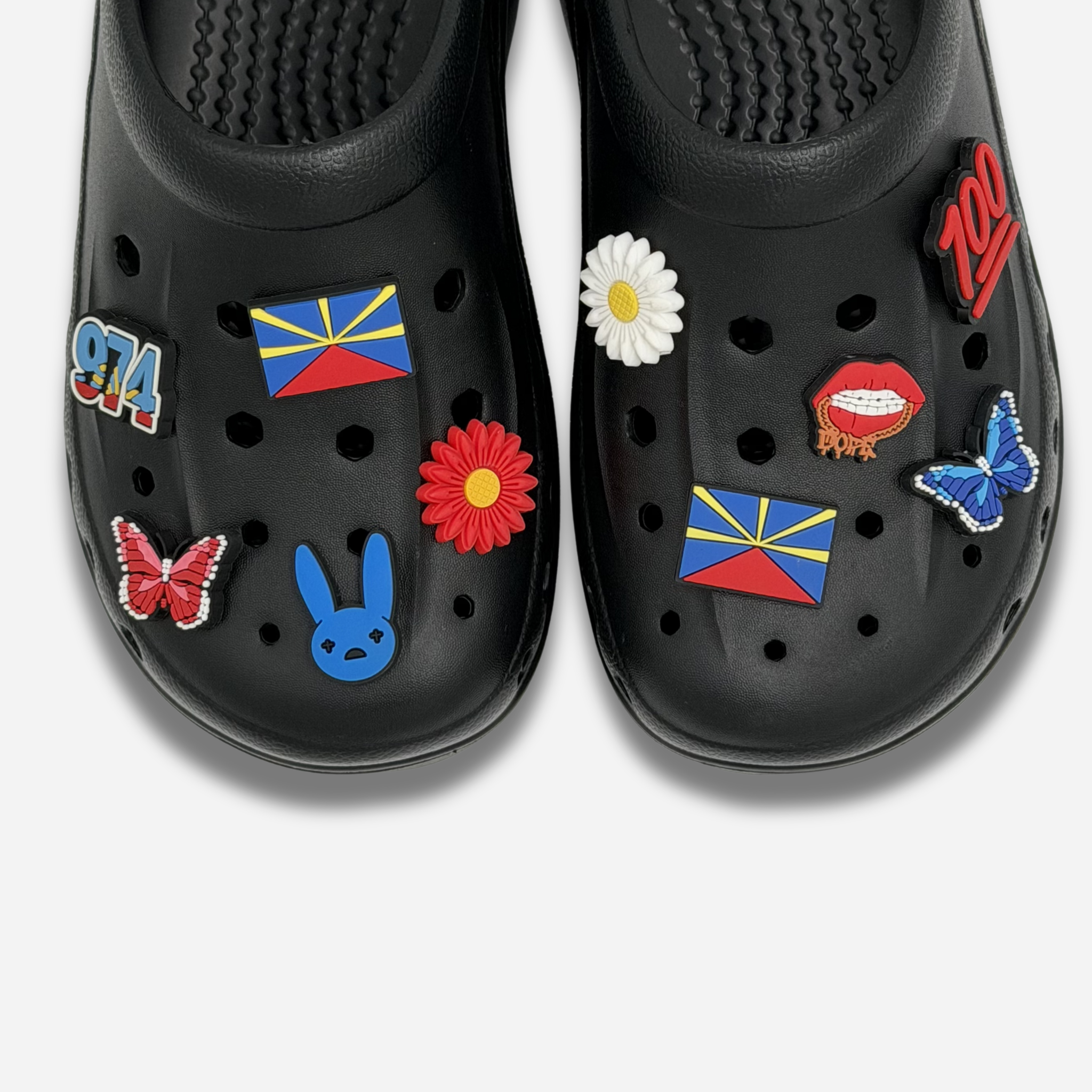 12er-Packung Stollennadeln für Clogs - Reunion