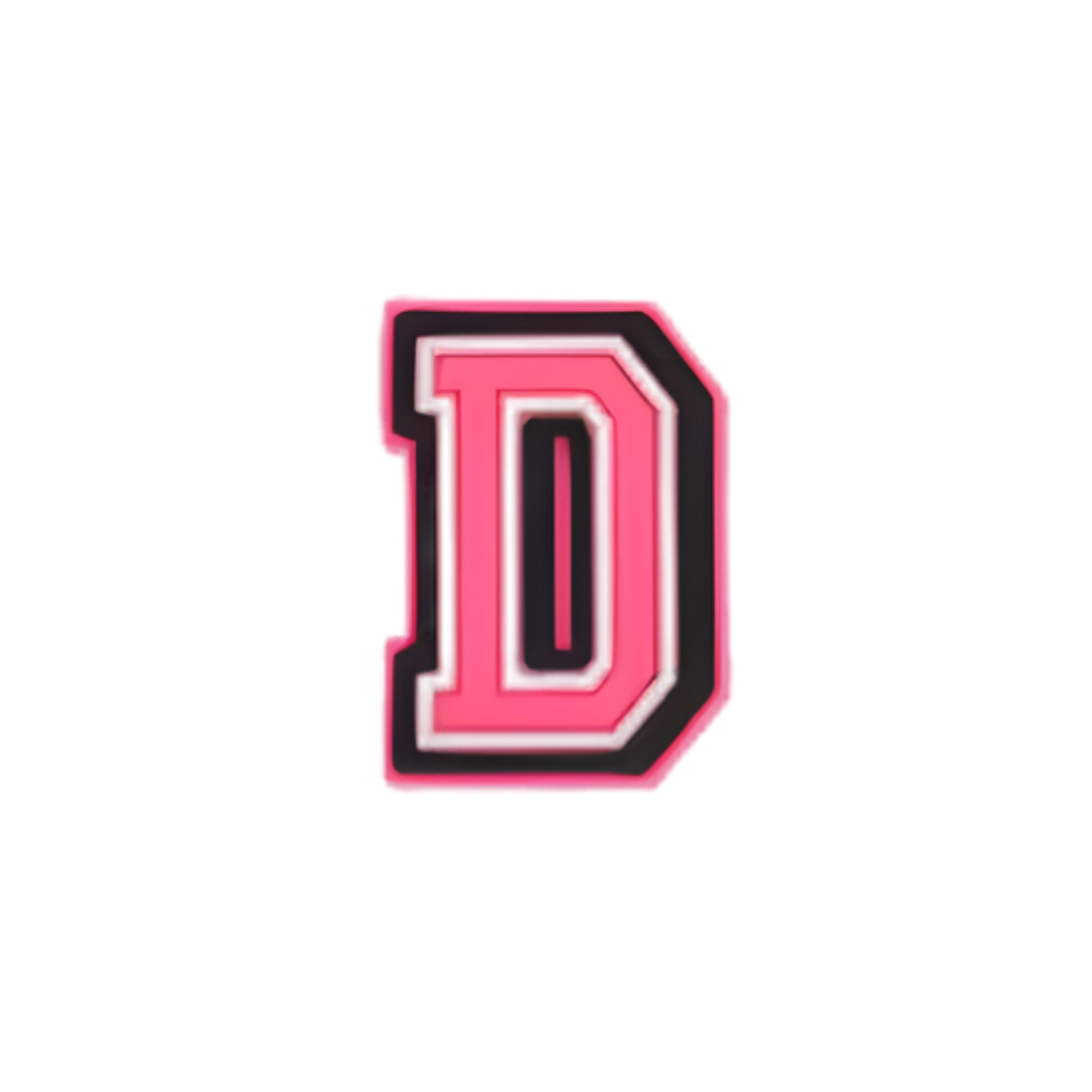 Charms für Clogs – Rosa Buchstaben