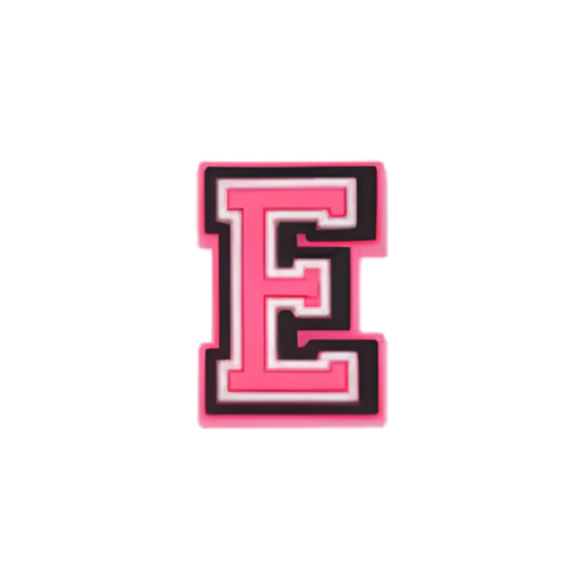 Charms für Clogs – Rosa Buchstaben