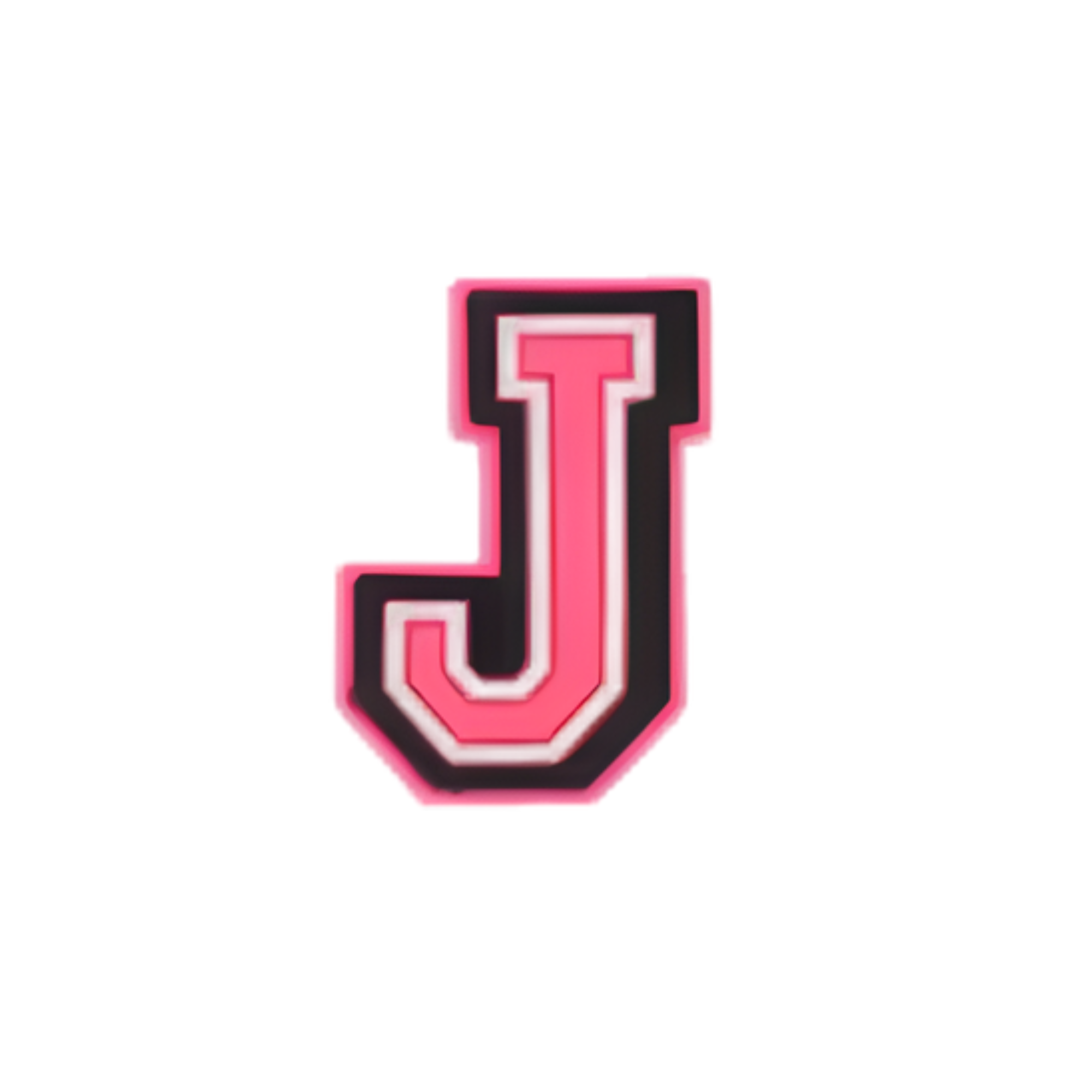 Charms für Clogs – Rosa Buchstaben