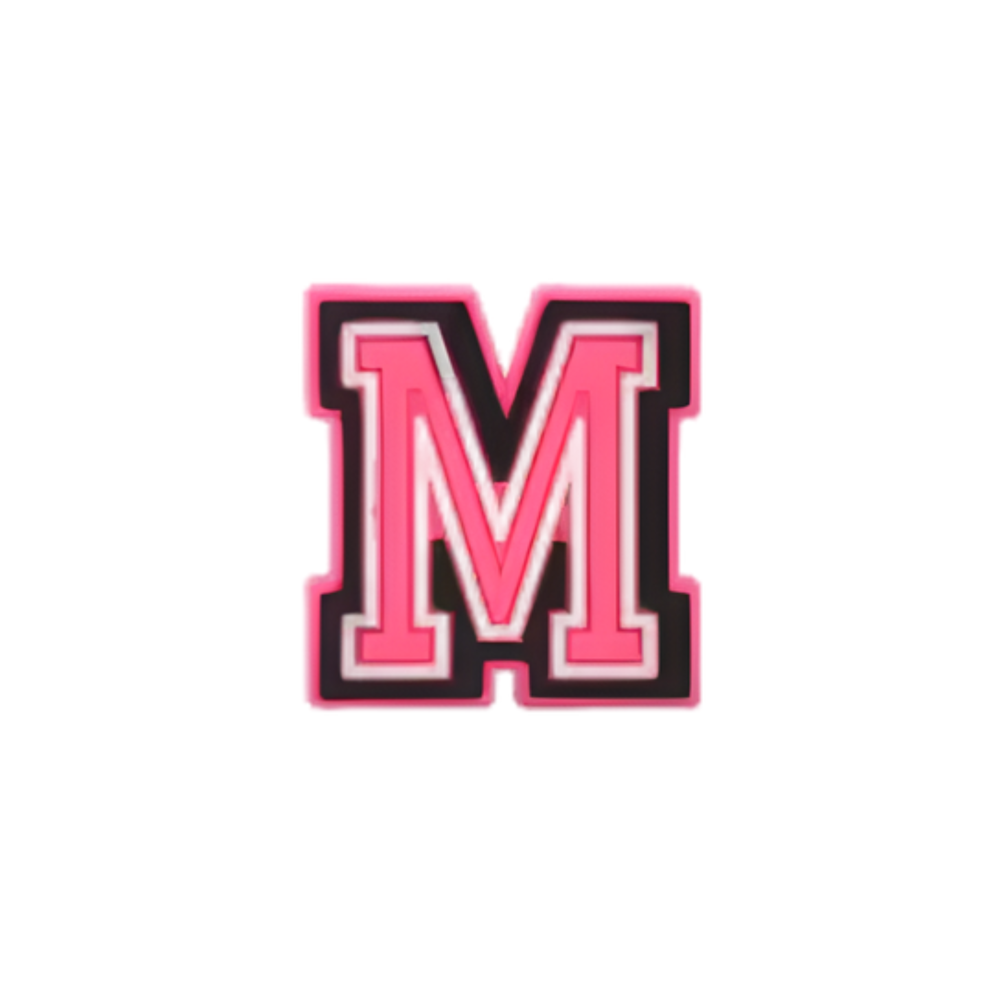 Charms für Clogs – Rosa Buchstaben