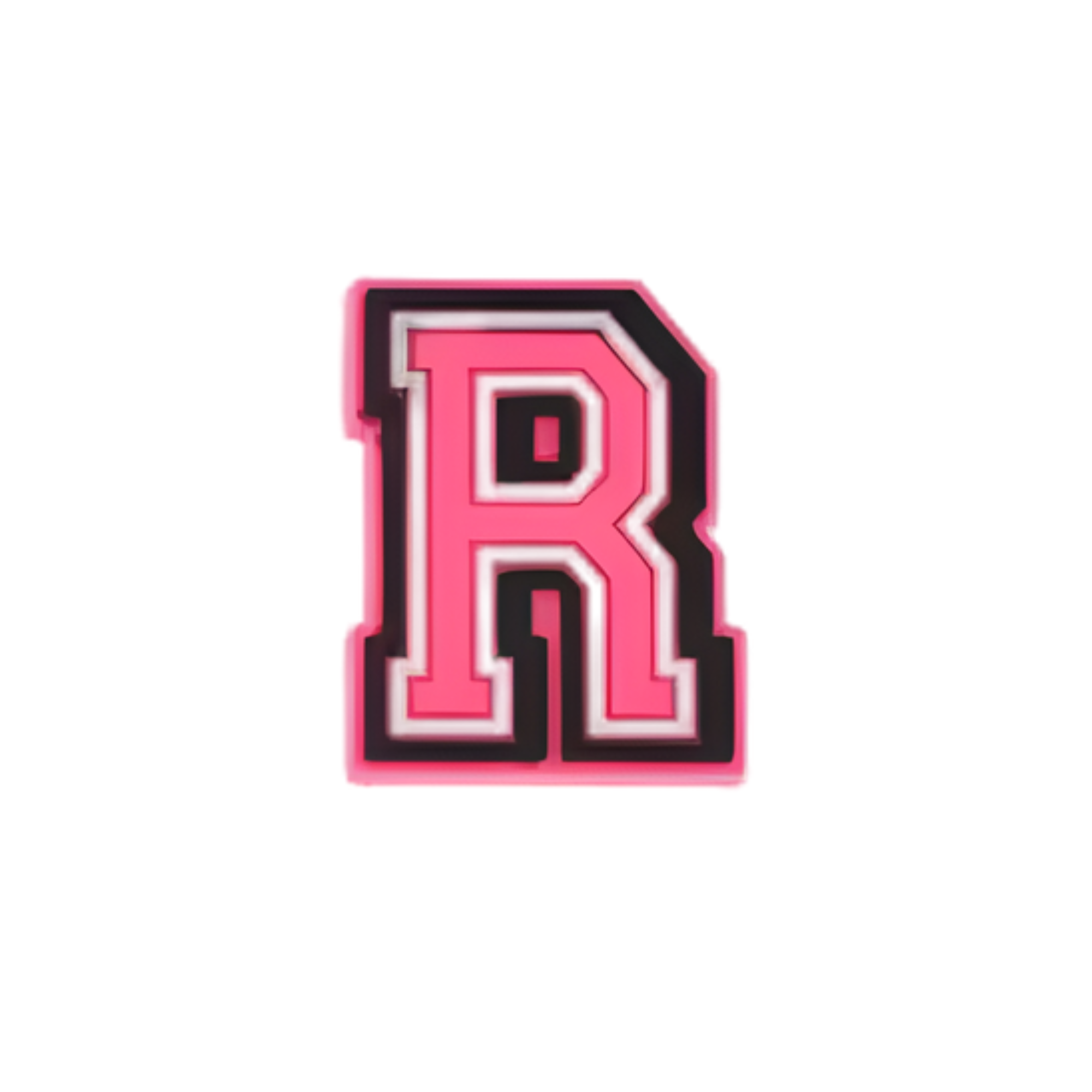 Charms für Clogs – Rosa Buchstaben