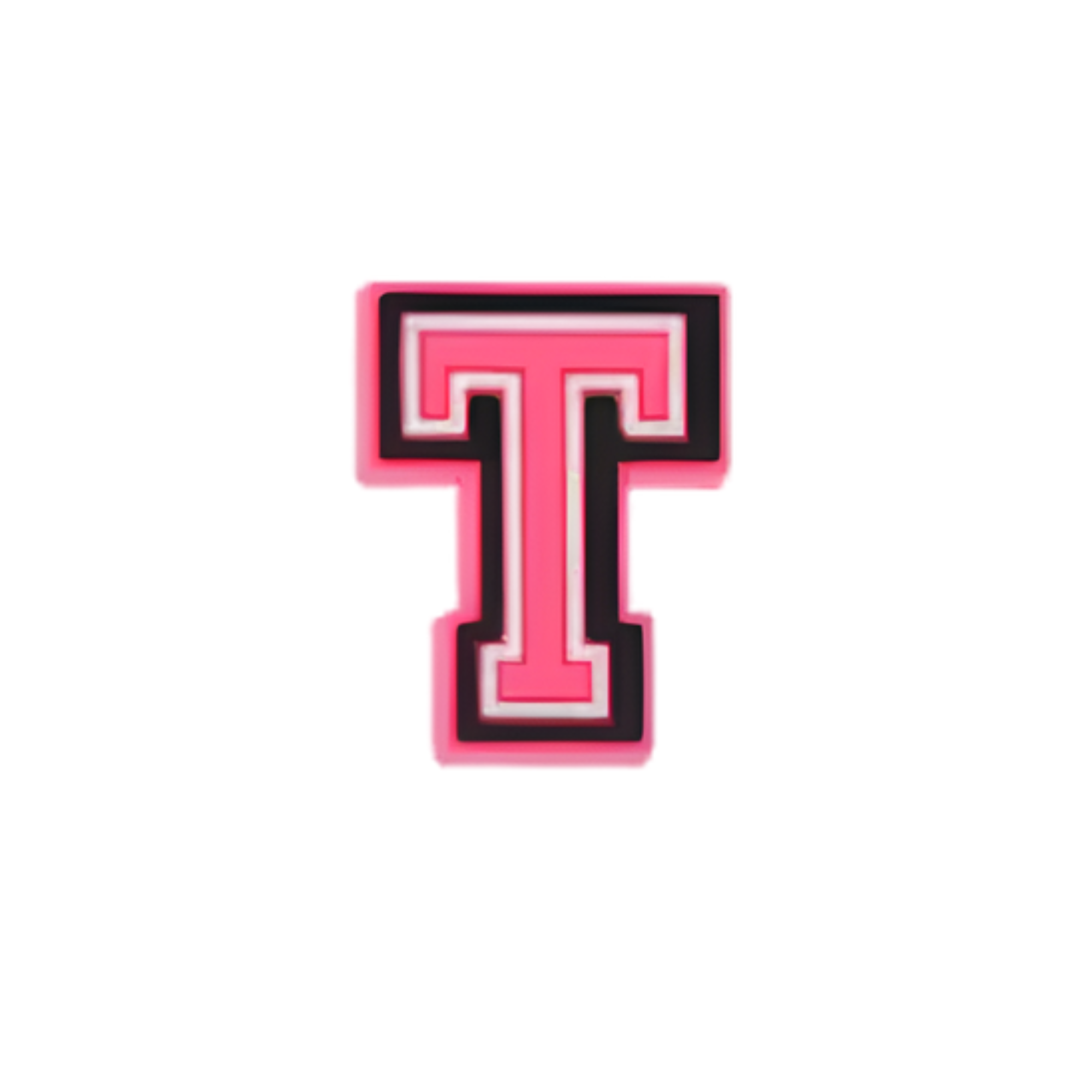 Charms für Clogs – Rosa Buchstaben