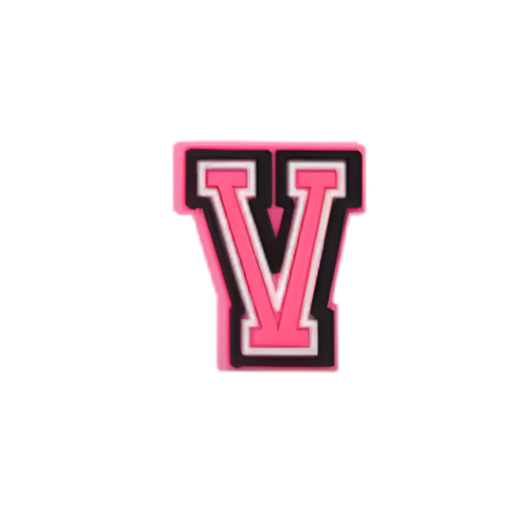 Charms für Clogs – Rosa Buchstaben