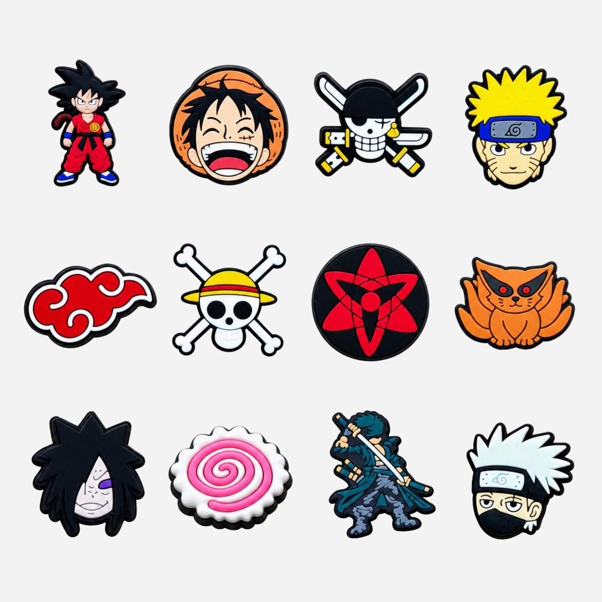 Charms für Clogs – One Piece und Naruto