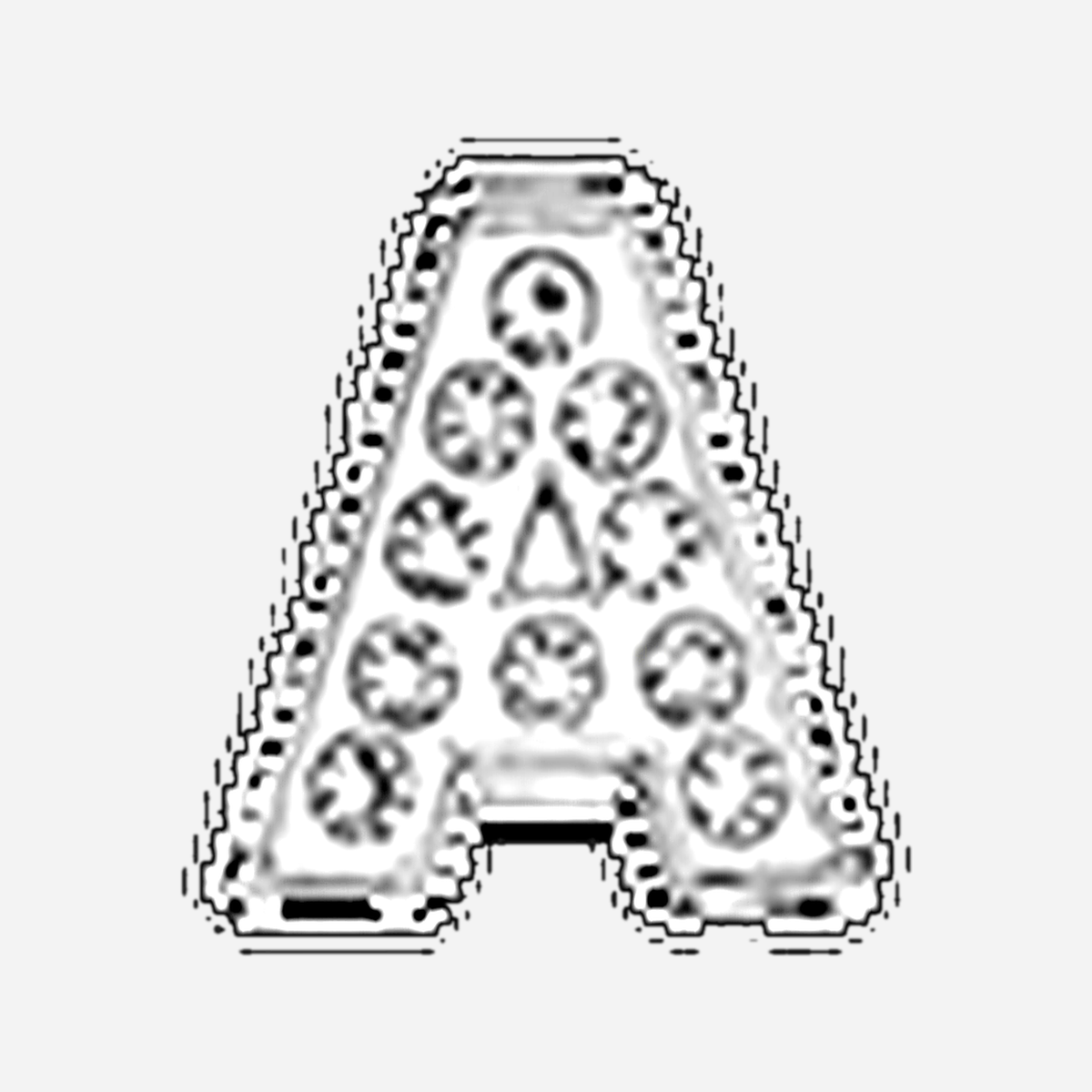 Charms für Clogs – Metallbuchstaben