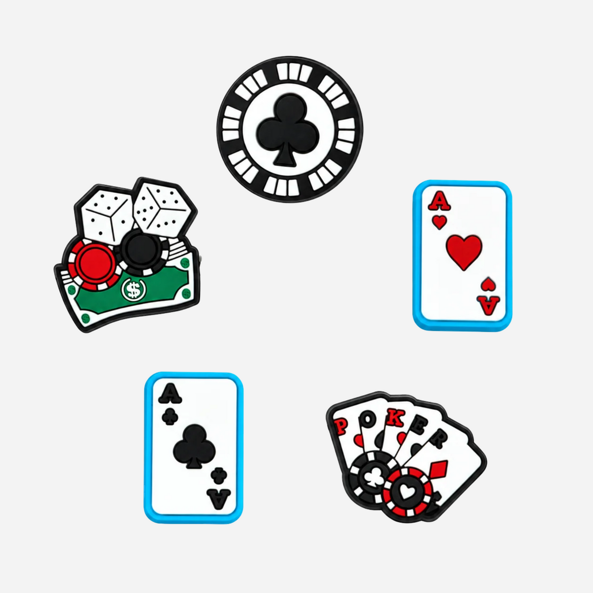 Charms für Clogs - Poker